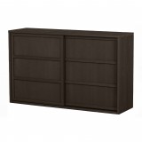 KAO SIDEBOARD SLIDING DOOR BRUSHED PINE CEDAR - CABINETS, SHELVES